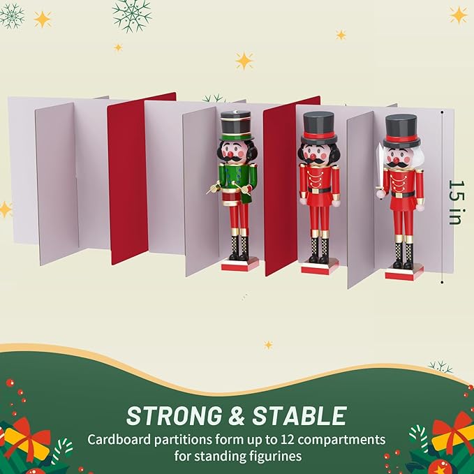 Nutcracker and Figurine Collectibles Storage Box， Large Ornament Storage - Image 4