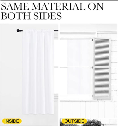 NICETOWN 50% Light Blocking Kitchen Curtains - Image 6