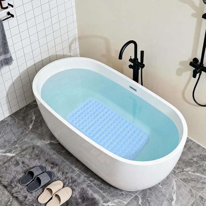 Anti-Slip Bathtub Shower mat, 27.5×14.5（Approximately 70×37cm） inch Soft - Image 4