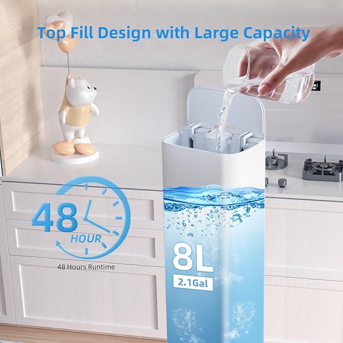 2.11Gal Ultrasonic Cool Mist Humidifier - Image 2