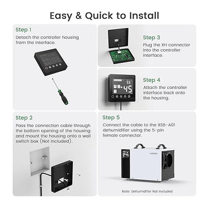 Waykar Remote Control for AFW Series Dehumidifiers – Digital Humidity & - Image 5