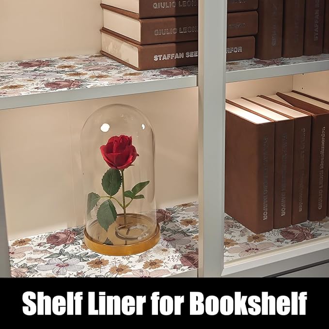 Floral Drawer Shelf Liners, 16IN x 20FT Non Adhesive and Strong Non-Slip - Image 7