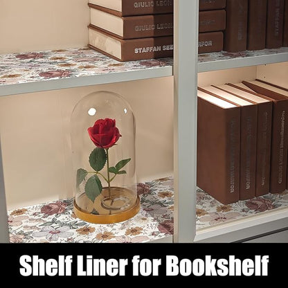 Floral Drawer Shelf Liners, 16IN x 20FT Non Adhesive and Strong Non-Slip - Image 7