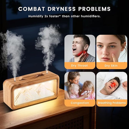 HEEYCEM Humidifiers for Bedroom, 600ml Cool Mist Humidifier - Image 6