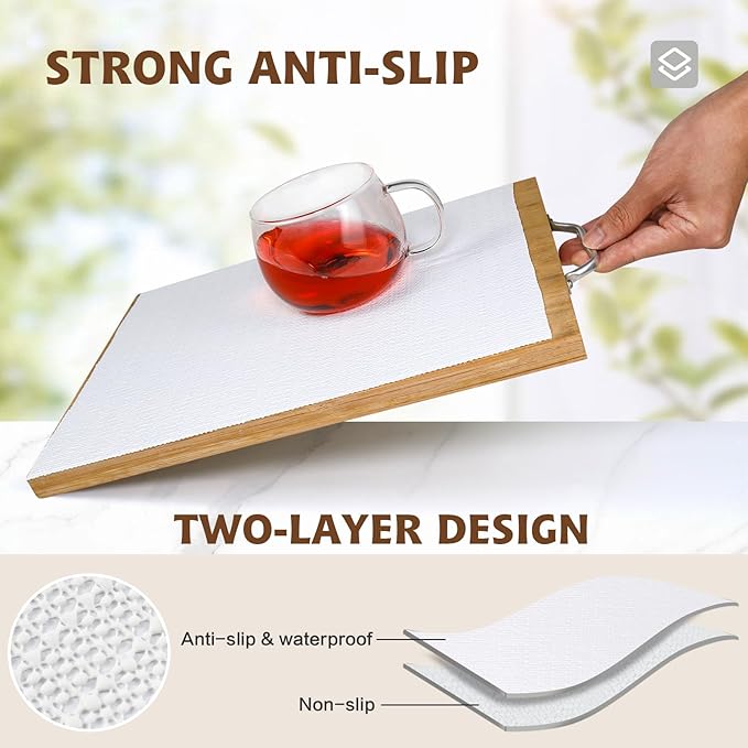 Shelf Liners for Kitchen Cabinets 12in x 39.37FT Non Adhesive Drawer Liner Pure - Image 2