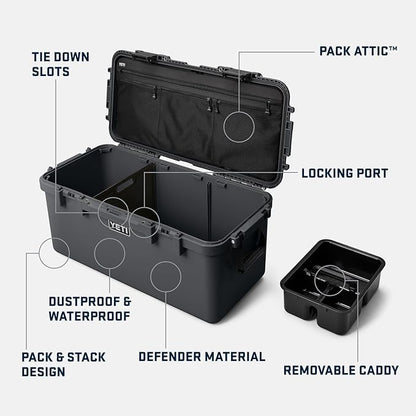 YETI LoadOut 60 GoBox Divided Waterproof Cargo Case, Dry Box, Camera Case - Image 2