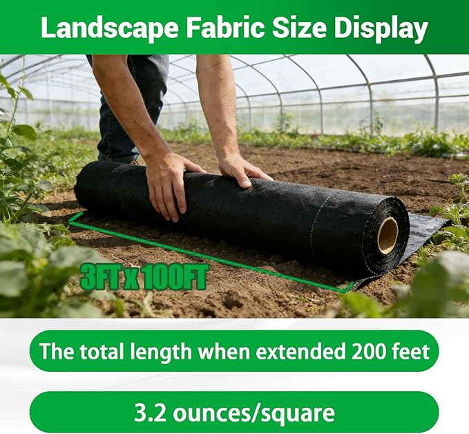 Weed Barrier Fabric Planting Cover - Image 2