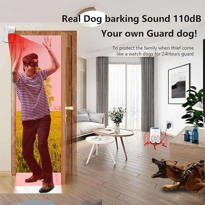 Dog Barking Alarm Motion Detector Outdoor Pir Human Body Motion Sensor Alarm - Image 2