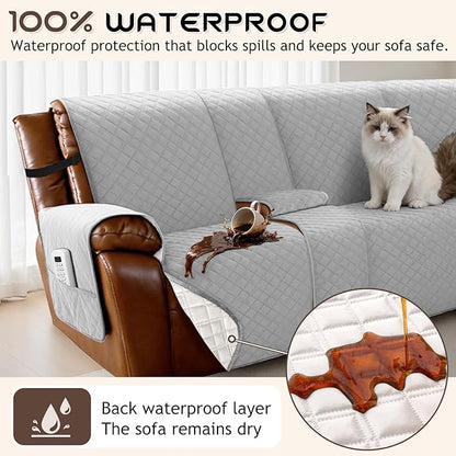 Arfntevss Waterproof Recliner Sectional Couch Covers - Image 2
