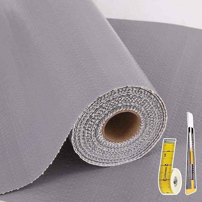 Shelf Liners for Kitchen Cabinets Non Adhesive Drawer Liner 17in x 20FT Pure by Adwann