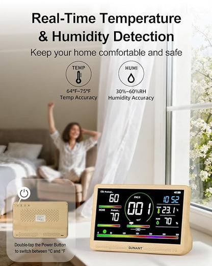 16 in 1 Indoor Air Quality Monitor, CO2 Monitor Tester - Image 5