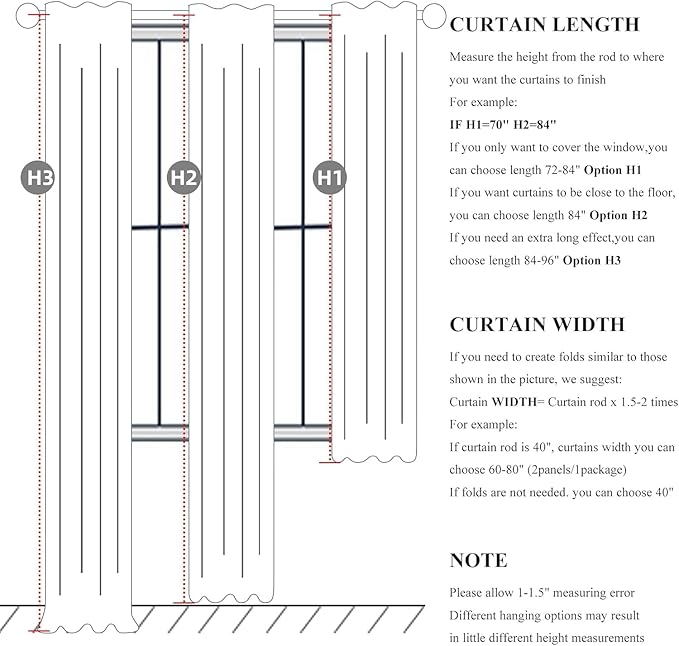Elegant Curtains for Living Room 102 Inch Long, Linen Pinch Pleated 100% - Image 3