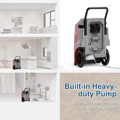 ALORAIR Storm Pro Commercial Dehumidifier 180 PPD, LGR Portable Dehumidifier - Image 3