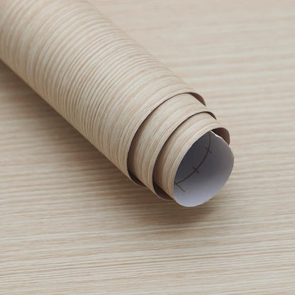 31"x354" Beige Wood Wallpaper Peel and Stick Modern Faux Wood Contact Paper by BoobestPeelStickWallpaper