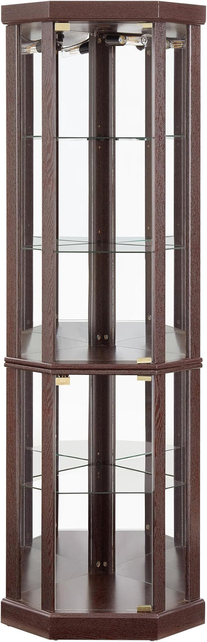 Elegant Corner Curio Cabinet - Image 4