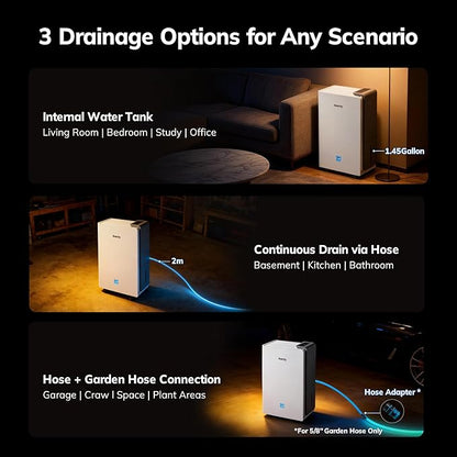 5500 Sq.Ft Energy Star Most Efficient 2024 Dehumidifier, AEOCKY Max 105 - Image 8