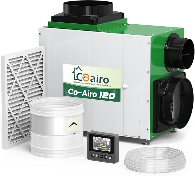 Whole House Dehumidifier 208 Pint, Crawl Space Dehumidifier by Coairo