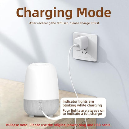 150ML Rechargeable Battery Operated Essential Oil Diffuser, Portable Cordless - Image 3