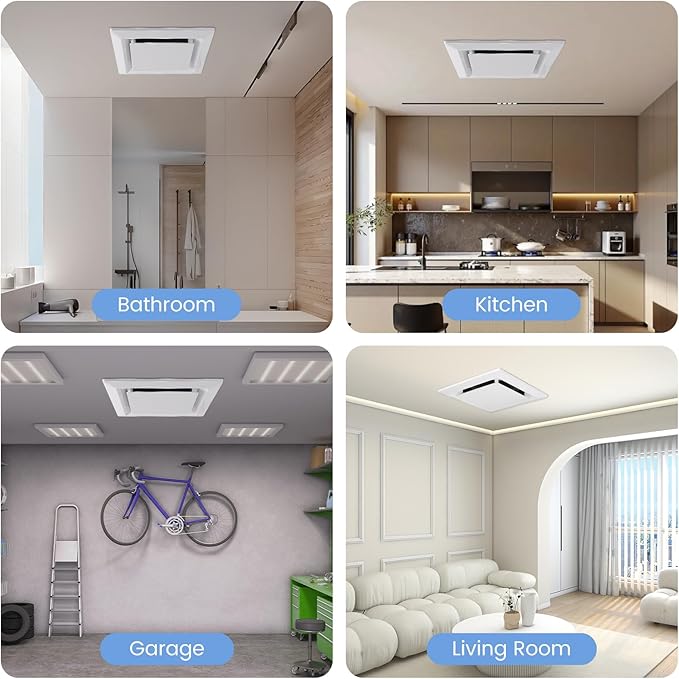 Bathroom Exhaust Fan for Ceiling Mount, Household Bath Vent Ventilation Fans - Image 9