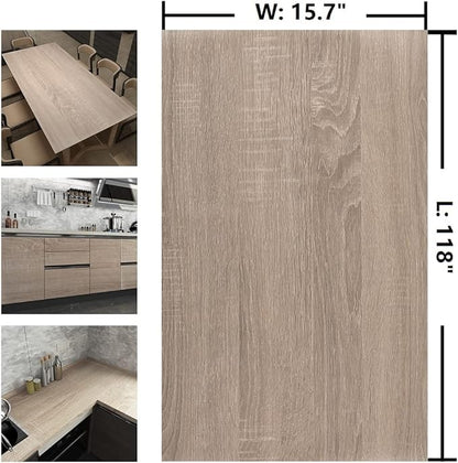 Light Brown Wood Wallpaper Peel and Stick Wood Grain Contact Paper Waterproof - Image 7