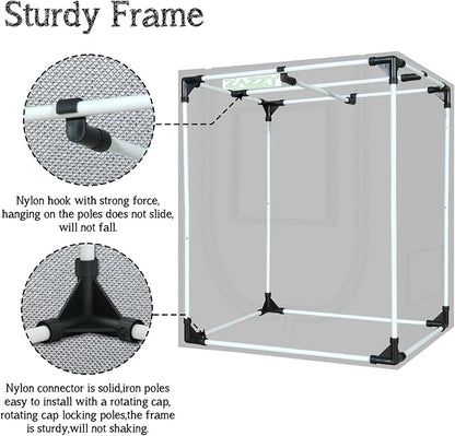 zazzy Grow Tent, Removable Floor Tray and Tool Bag - Image 7