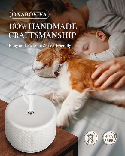 Essential Oil Diffuser, 280ml Ceramic Aromatherapy Diffuser - Image 3