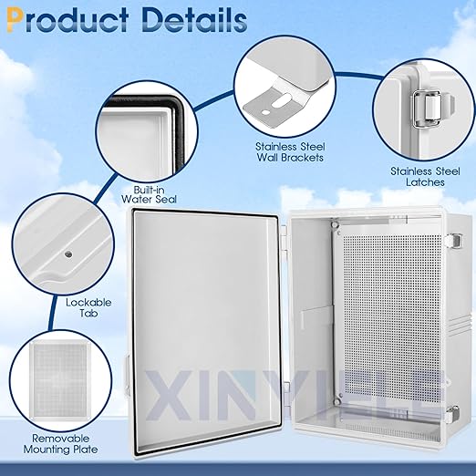 Waterproof Outdoor Project ABS Plastic Junction Box IP67 Weatherproof Dustproof - Image 3