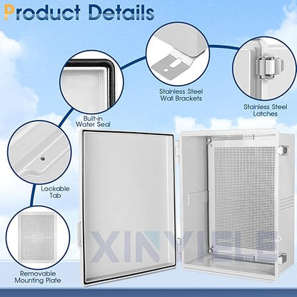 Waterproof Outdoor Project ABS Plastic Junction Box IP67 Weatherproof Dustproof - Image 3