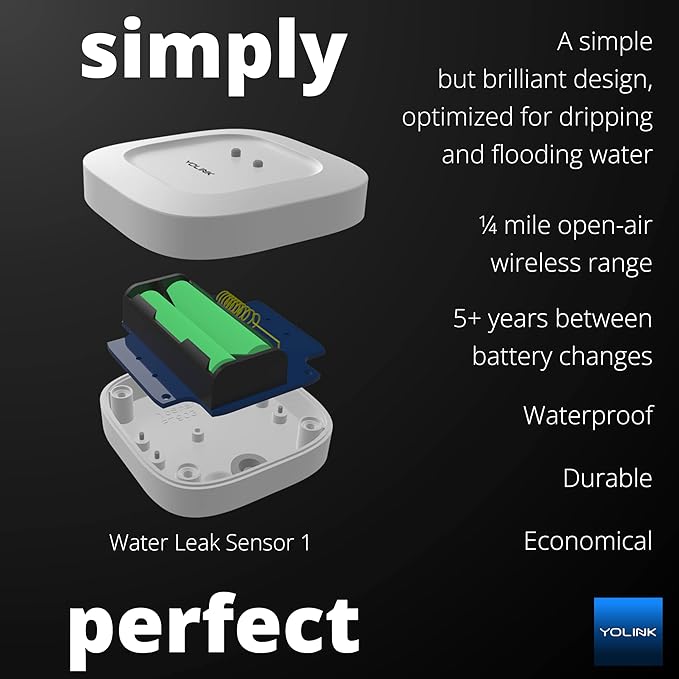 YoLink Smart Water Leak Protection System Kit: Bulldog Valve Robot, Smart Valve - Image 8