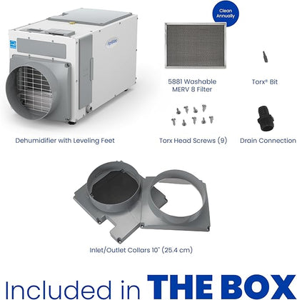 AprilAire E100 Pro 100-Pint Whole-House Dehumidifier, Energy Star Certified - Image 10
