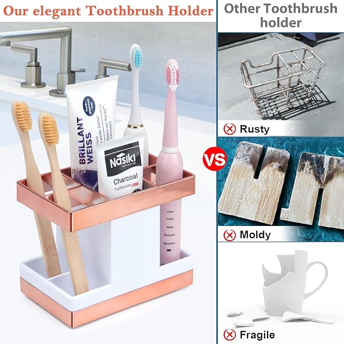 Chintu Kids Toothbrush Holder Set Rust Free Family Toothpaste Holder - Image 3