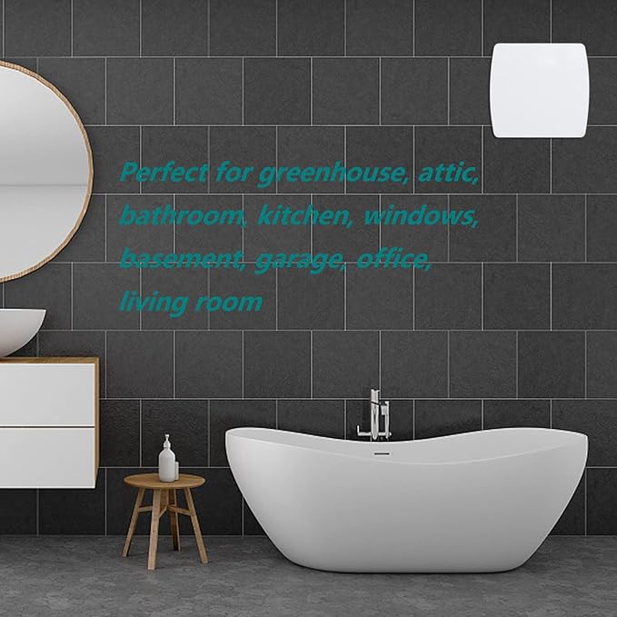 Bathroom Exhaust Fan 141 CFM 6 Inch Home Ventilation Ceiling Window and Wall - Image 7