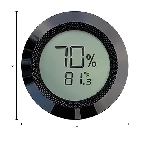 Prestige Import Group Round 2" Digital Hygrometer Thermometer - Image 5