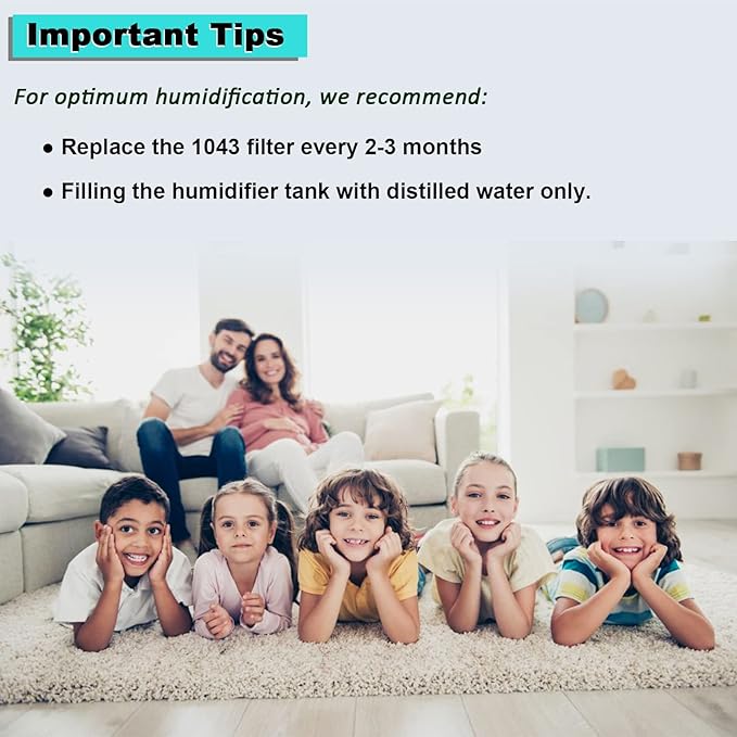 2 Pack 1043 Humidifier Super Wick Filter Compatible - Image 4