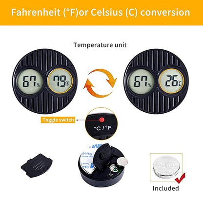 CIGAROL Mini Digital Hygrometer & Thermometer - Image 3