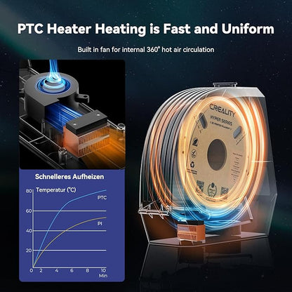 CREALITY Space Pi Filament Dryer – 360° Hot-Air Circulation, Fast Heating - Image 3
