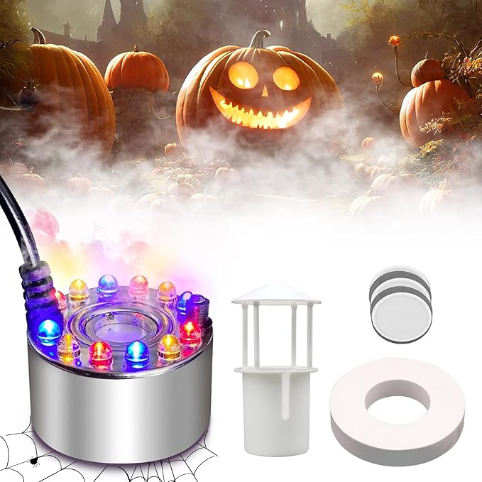 Halloween Mist Maker, Halloween LED Ultrasonic Mister Fogger - Image 8