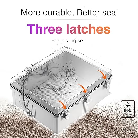 QILIPSU Waterproof Junction Box IP67 Outdoor Plastic Electrical Project - Image 9