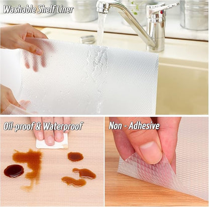 Anoak Shelf Liner, 12 Inches x 10 FT Non-Slip Cabinet Liner, Diamond Pattern - Image 5