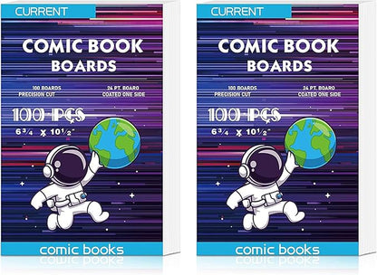200 Comic Book Boards, Current Size Comic Book Boards, Acid-Free Backing Board by YSCare