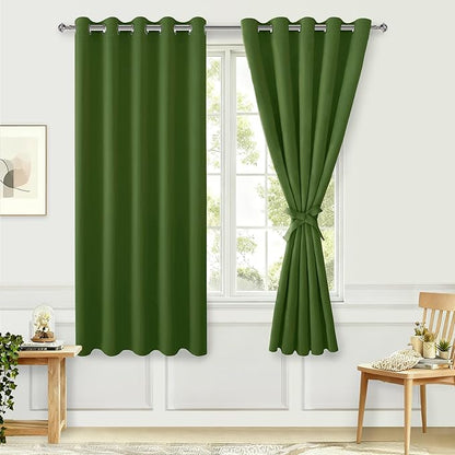 Hiasan Room Darkening Curtains for Bedroom, 60 x 72 Inches by Hiasan