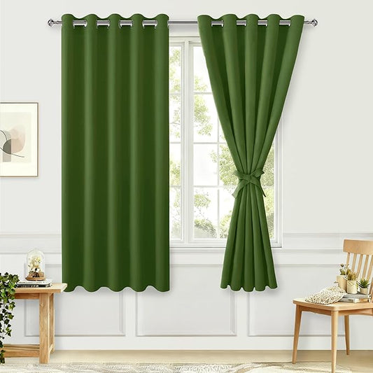 Hiasan Room Darkening Curtains for Bedroom, 60 x 72 Inches by Hiasan