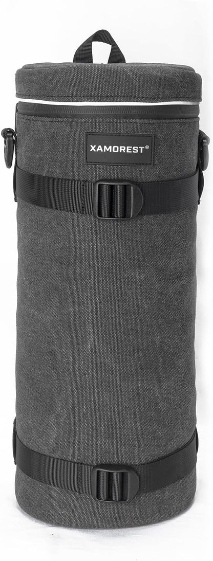 Camera Lens Case Bag for Photographyers, Zipper Waterproof Lens Protective by XAMOREST