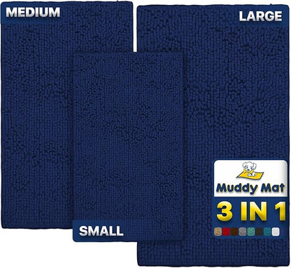 Muddy Mat® Pack of 3 Highly Absorbent Microfiber Dog Door Mat and Pet Rug by MuddyMat%C2%AE
