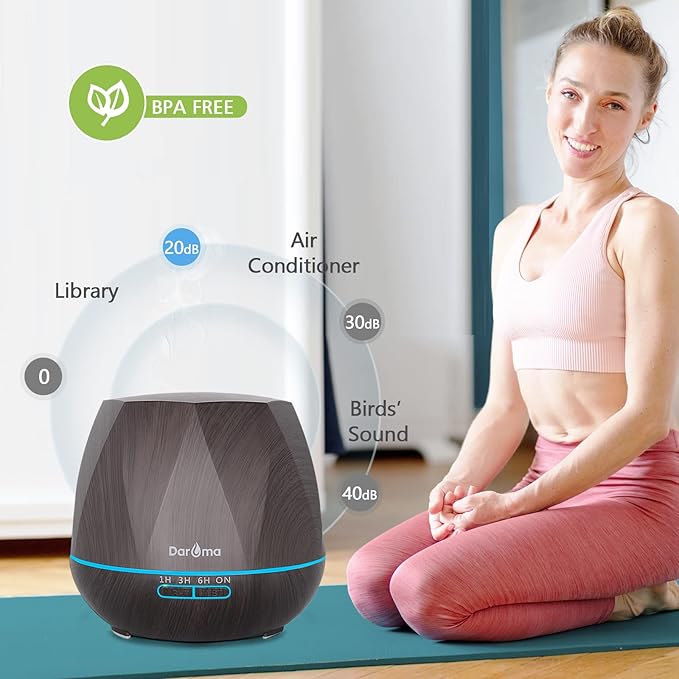 550ml Essential Oil Diffuser, DAROMA Upgraded Remote Control 6 in 1 - Image 5