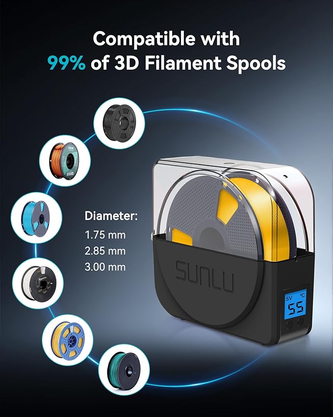 SUNLU PLA Meta 3D Printer Filament and SUNLU Filament Dryer Box - Image 9