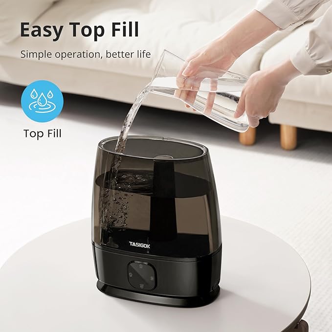 Humidifiers for Bedroom Home, 6L Cool and Warm Mist Air Humidifier for Large - Image 2
