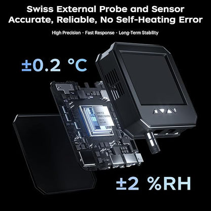 Ethernet Server Room Temperature Monitor, PoE Server Rack Temperature Humidity - Image 5