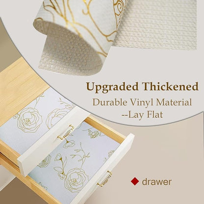 Moriah Shelf Liner Non Adhesive, Kitchen Drawer Liner Non Slip Waterproof - Image 4