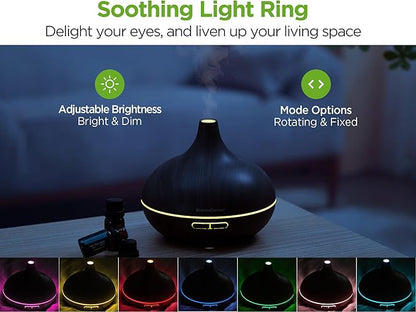 InnoGear Aromatherapy Diffuser & 10 Essential Oils Set, 400ml Diffuser - Image 3